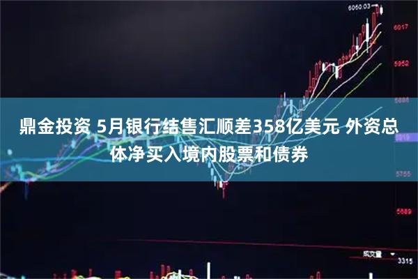 鼎金投资 5月银行结售汇顺差358亿美元 外资总体净买入境内股票和债券